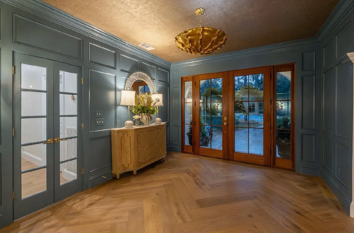 Finished interior living space painting — commercial turnover project, Skidaway Island GA