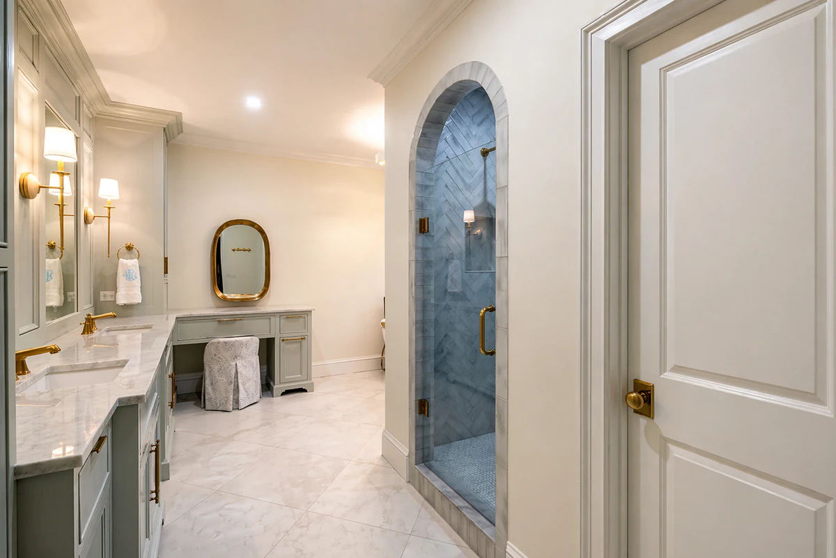 Luxury bathroom interior painting — modern commercial build, Hilton Head Island SC